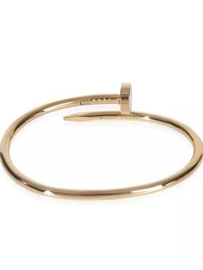 Gold Nail-Style Bangle Bracelet